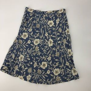 Floral A-Line Skirt